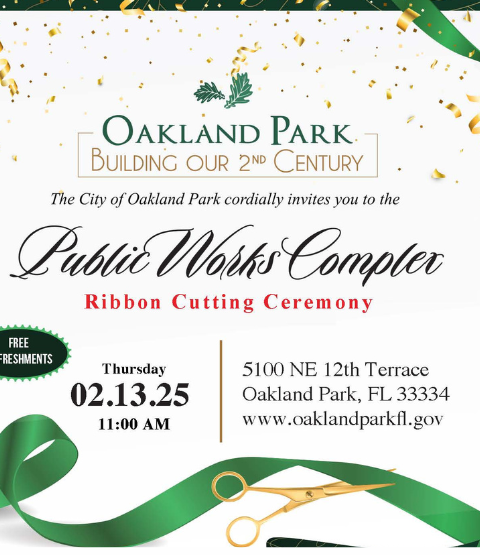 Web news to announce public works ribbon cutting