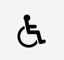 Illustration of a person in a wheelchair