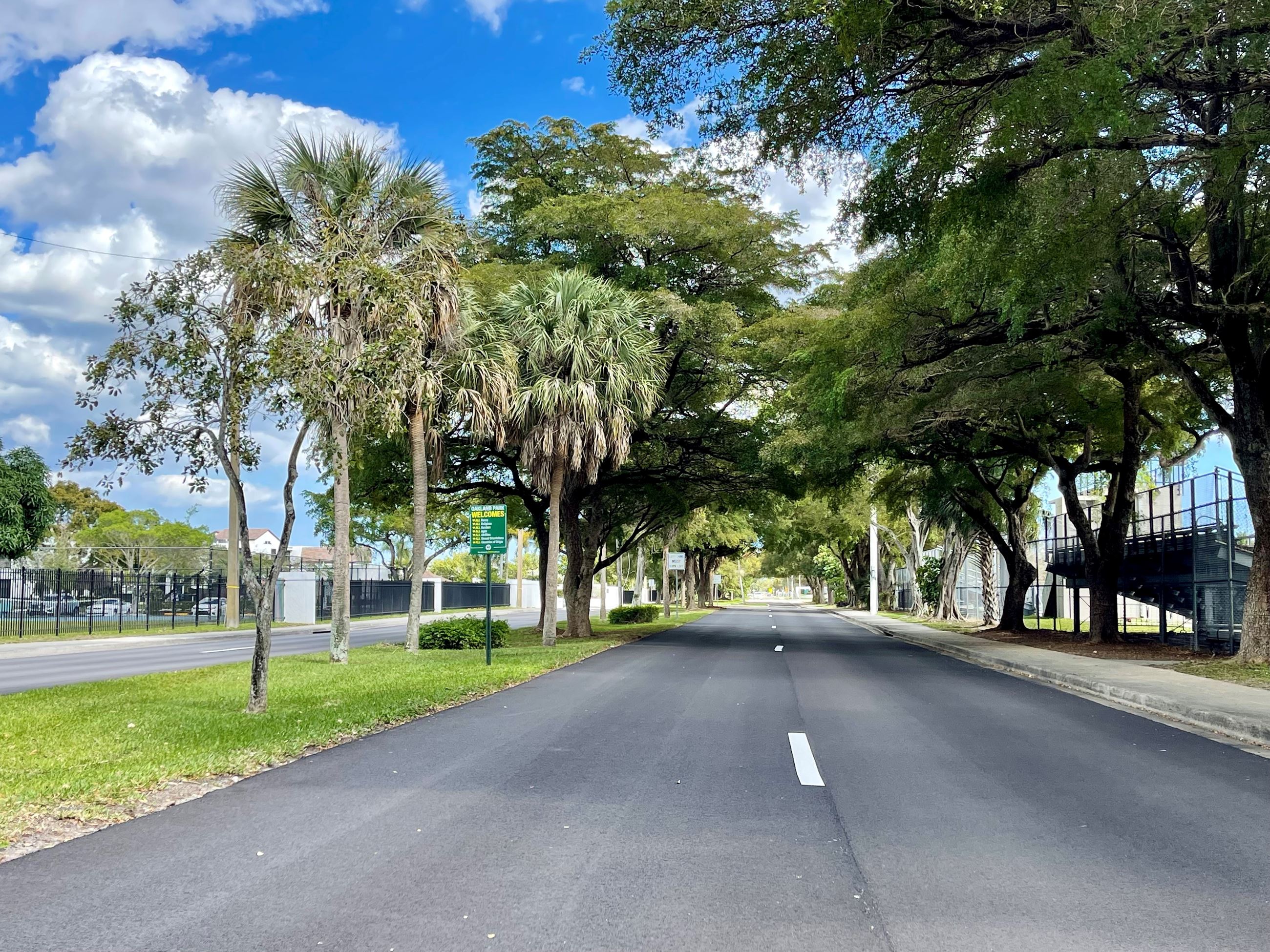 Photo of NW 44th Street with new pavement