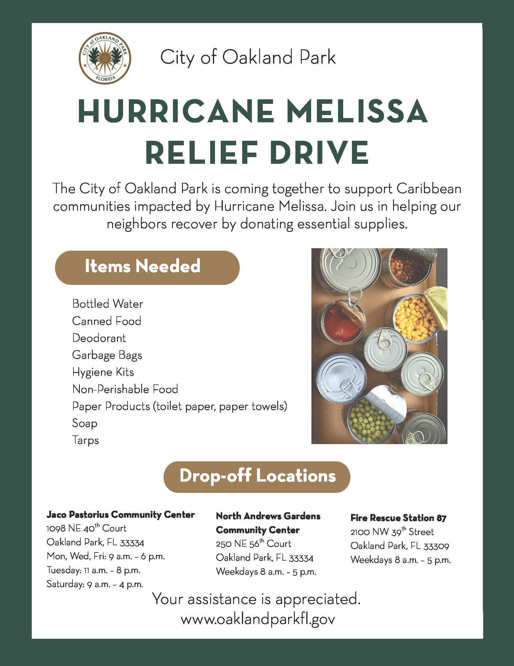 melissa supply drive 
